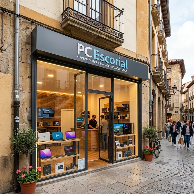 Fachada de PC Escorial en Calle San Antón 26, San Lorenzo de El Escorial